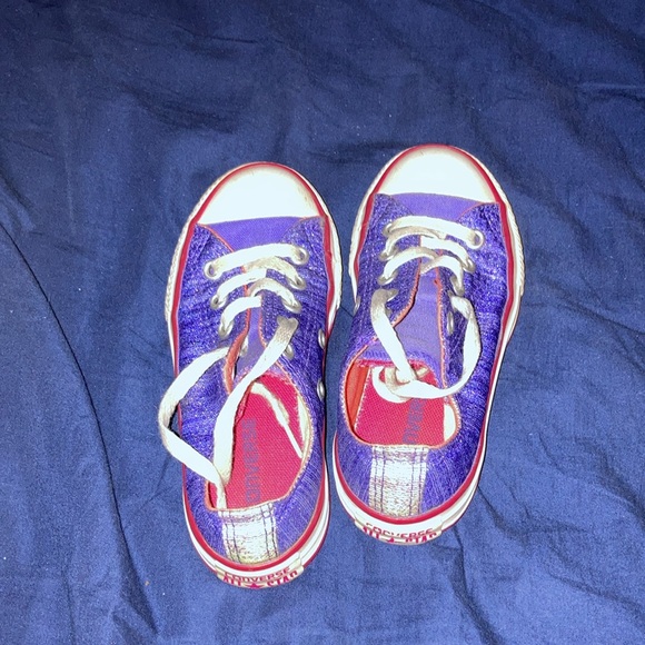 CONVERSE ALL STAR CHUCK TAYLOR DOUBLE TONGUE SHORTIES unisex childs tennis shoes - Picture 9 of 9